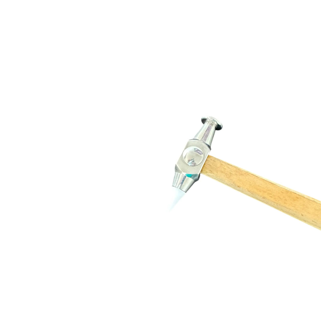 2-Piece Stainless Steel PDR Knockdown Hammer Set with Wooden Handles – Interchangeable Tip Design
