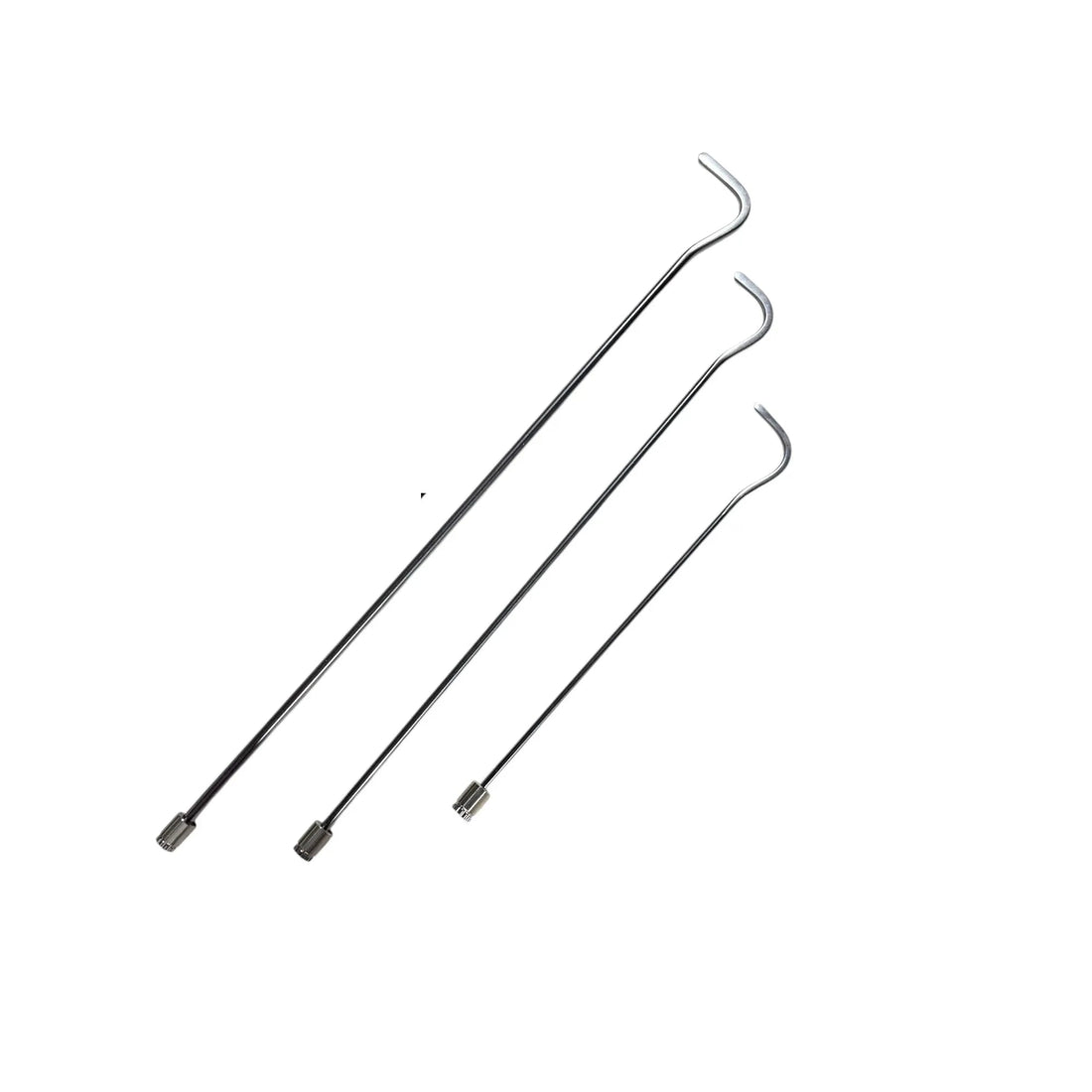 InoxPDR Steel Dent Repair Rods with Special Curve and Round Tips Athena Edition