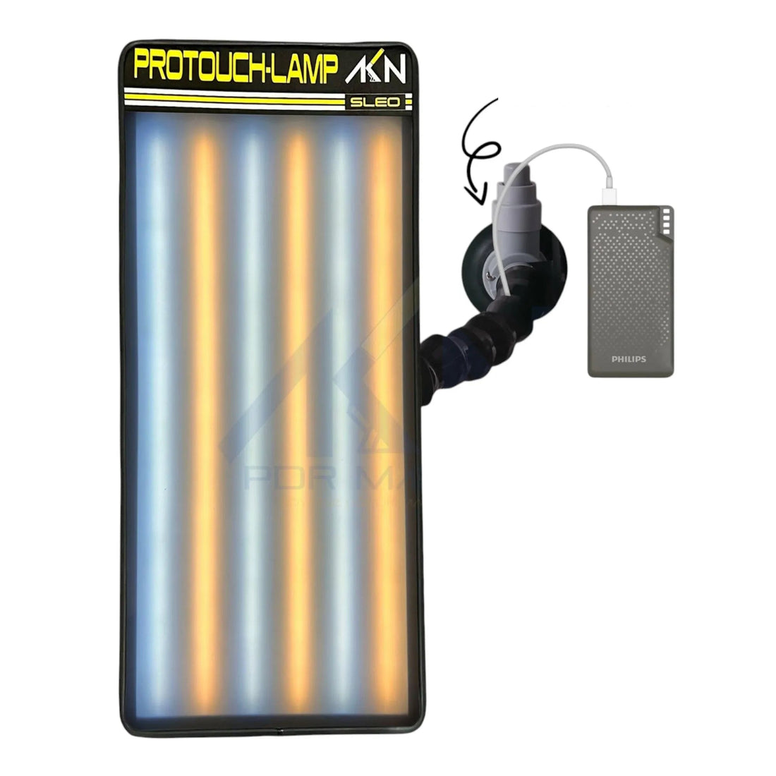 6-LED PDR Inspection Light – 45x20cm, Adjustable Brightness, Magnetic/Suction Mount