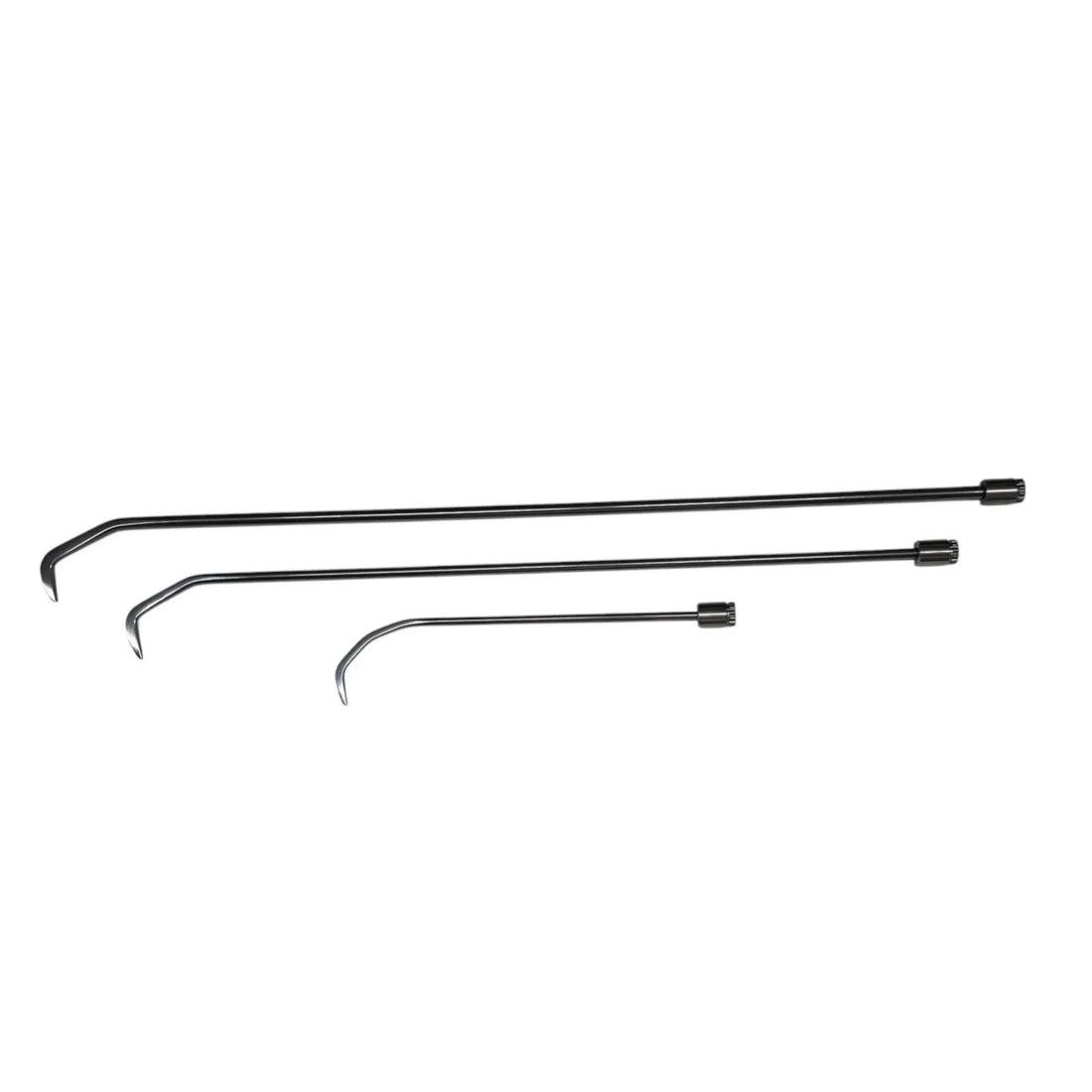 InoxPDR Istanbul Edition - 360° Rotating Steel Dent Repair Rods with Dual Curves and Pointed Tips