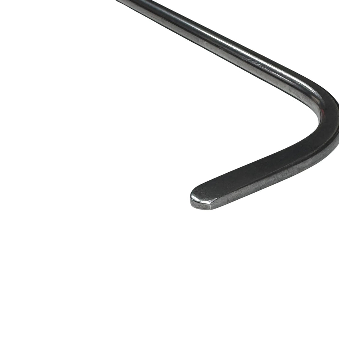 Zorvella Edition 2-Piece 360° Rotatable Single Bend Thick Round Tip White Steel PDR Tools – Paintless Dent Repair Rods