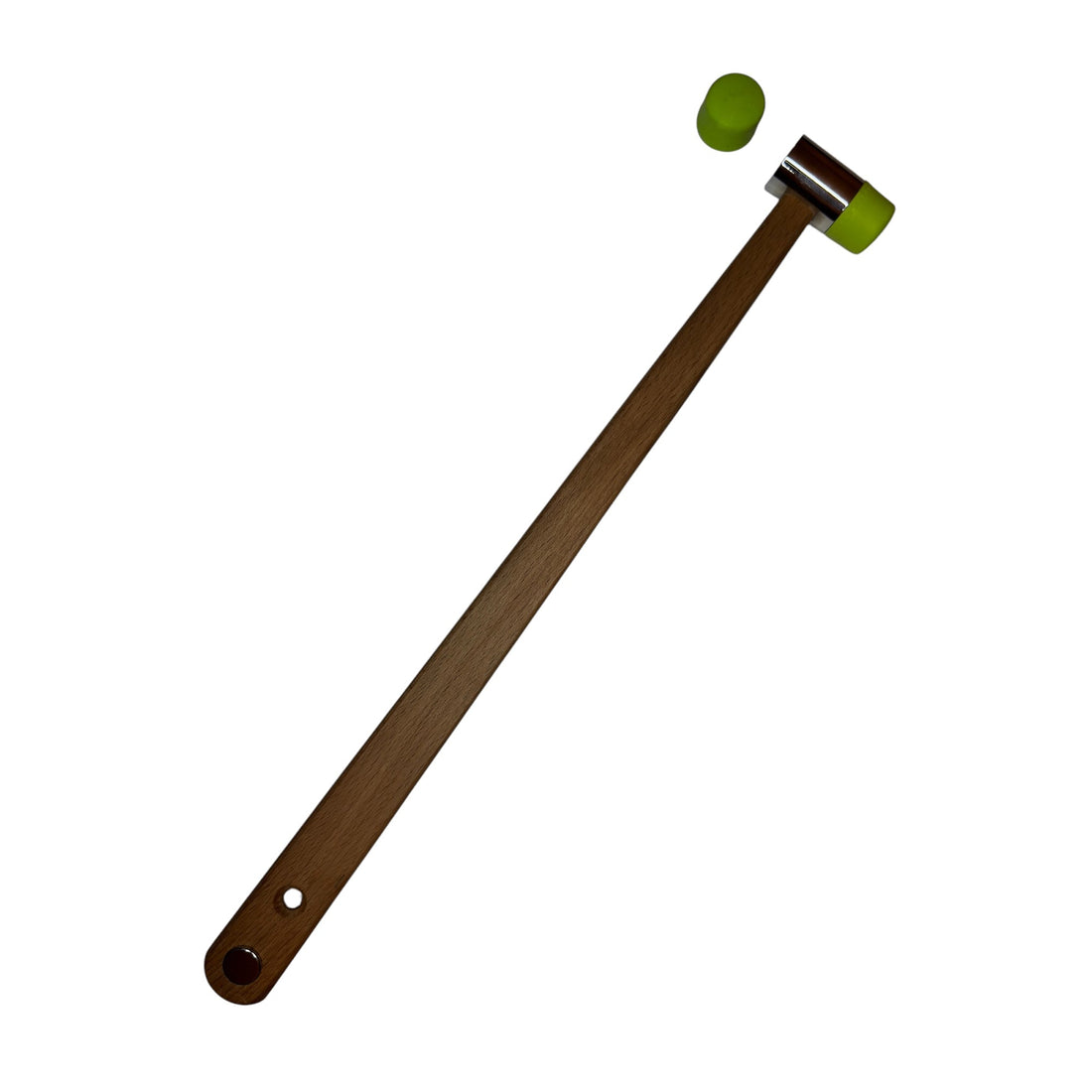 Adjustable Metric Paintless Dent Repair Hammer – Magnetic Wooden Handle with 8 Rubber Tips